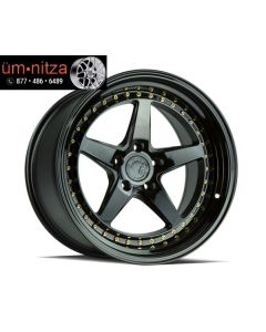 AodHan 18x10.5  DS05 5x114.3 +22 Black Wheels (Set of 4)