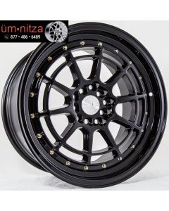 AodHan 17x9  AH04 5x100/114.3 +25 Black Wheels (Set of 4)