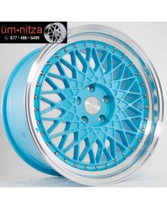 AodHan 18x9.5  AH05 5x114.3 +35 Tiffany Blue Machined Lip Wheel (1)