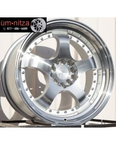 AodHan 17x9  AH03 5x100/114.3 +25 Silver Machined Face And Lip Wheel (1)