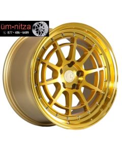 AodHan 18x9.5  AH04 5x114.3 +30 Gold W/Machined Face Wheel (1)