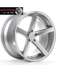 Rohana 22x9/11  RC22 5x115 +13/20 Machine Silver Wheels (Set of 4)