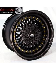 MST  MT13 15x8 4x100/4x108 et20 Matte Black Rims Fits Civic Ef Ek Eg Miata Mr2 