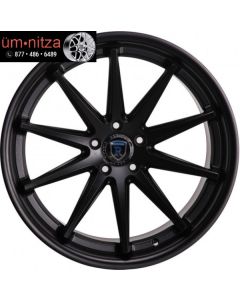 Rohana  22x9/10.5 5x115mm +13/18 Matte Black Rims Fits Charger SE-SXT RT RWD