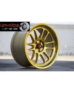 AodHan 18x8.5  AH07 5x114.3 +35 Gold Machined Face Wheel (1)