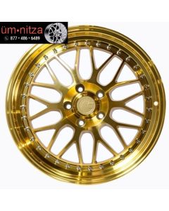 AodHan 18x8.5  AH02 5x114.3 +35 Gold Machined Face Wheel (1)