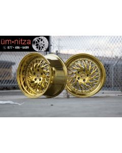 AodHan 18x9.5  DS03 5x100 +35 Gold Vacuum True Directional Wheels (Set of 4)