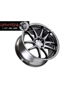 Aodhan 19x9.5/11  DS02 5x114.3 +15 Black Vacuum Rims Fits G35 Coupe 370z 350z