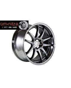 Aodhan 18x10.5  DS02 Rims 5x114.3 +15 Black Vacuum Wheels (Set of 4)