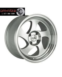 Whistler 15x8  KR1 4x100mm +20 Silver Wheels Fits Integra Civic Miata E30 Fox