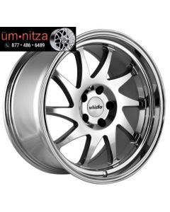 Whistler  KR7 16x8 4x100 Rims +20 Chrome Wheels Fits Crx Jetta 325 318 Fit Xb E30