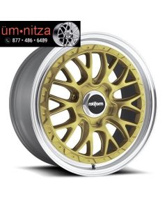 Rotiform 18x8.5  LSR R156 5x112 +35 Gold Wheels (Set of 4)