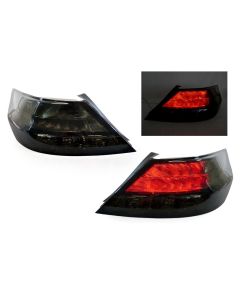 2009-2014 Acura TL All Smoke or Black Trim / Red Smoked LED Rear Tail Light Set Made by DEPO