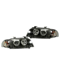 1996-1998 Audi A4 / S4 B5 DEPO Euro Angel Eye Halo Projector Headlight With Clear Corner Signal Light