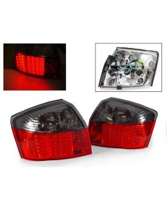 2002-2005 Audi A4 / 2003-2005 S4 B6 4 Door Sedan Red/Smoke Rear LED Tail Light Made by DEPO