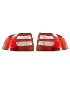 2004-2008 Acura TL Red/Clear Rear Tail Light Cover Set Made by DEPO