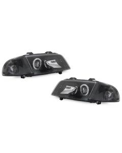 1996-1998 Audi A4 B5 DEPO Euro S4 Style Chrome or Black Projector Headlight With Clear Corner Signal Light