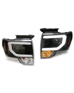 2009-2014 Ford F150 F-150 Pickup SVT Raptor LED Plasma Light Bar Projector Headlight