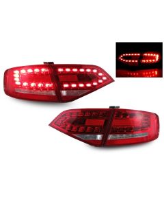 2009-2012 Audi A4 / S4 B8 4 Door Sedan RS4 OEM Style DEPO Rear 4 Pieces Clear or Smoke LED Tail Light