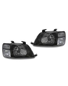 1997-2001 Honda CR-V DEPO JDM Style Black Housing Clear Corner Headlights 