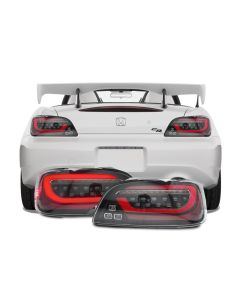 2000-2009 Honda S2000 AP1/AP2 DEPO Black/Clear or Black Chrome/Smoke Rear LED Light Bar Tail Light Set