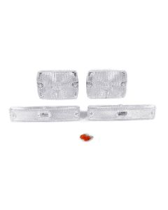 1987-1993 Jeep Wrangler YJ DEPO Clear or Smoke Bumper Signal Lights + Bumper Side Marker Lights