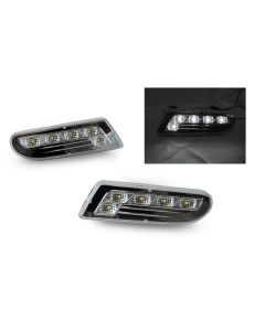 2000-2006 Mercedes S Class W220 DEPO LED Clear or Smoke Front Bumper Side Marker Light