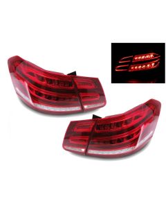 2010-2013 Mercedes Benz E Class W212 4D Sedan Facelift Style LED Light Bar Tail Light