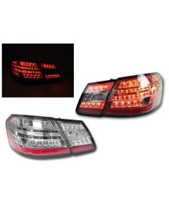 2010-2013 Mercedes E Class W212 4D Sedan OEM Style Euro Sport Edition Clear Lens Rear LED Tail Light Made by DEPO