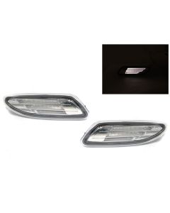 2001-2007 Mercedes C Class W203 DEPO Light Bar LED Clear or Smoke Front Bumper Side Marker Light