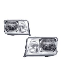 1994-1995 Mercedes Benz E Class W124 EURO GLASS Lens Headlight with Fog Light with Optional Corner Light Made by DEPO