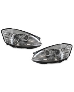 2007-2009 Mercedes S Class W221 Facelift Style LED Xenon D1S Projector Headlight With AFS For Stock Bi-Xenon Models