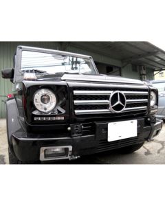 1990-2006 Mercedes G Class Wagon W460 / W463 Painted Headlight Bezel with LED DRL Daytime Running Light