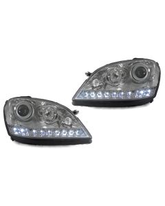 2006-2008 Mercedes M Class W164 DEPO LED Strip Projector Headlight With Optional Xenon HID