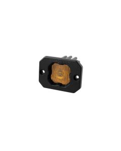 Stage Series C1 Yellow SAE Fog Flush Mount LED Pod (one)