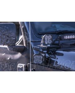 2020-2023 Jeep Gladiator Cowl Mount LED Brackets