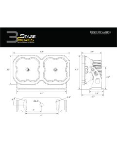 SS3 Dual-Pod Bracket Kit