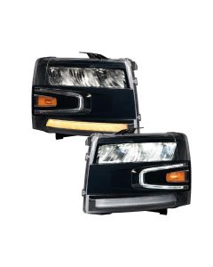 2007-2013 CHEVROLET SILVERADO LED REFLECTOR HEADLIGHTS (PAIR)