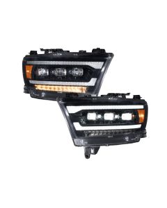 2019-2023 RAM 1500 SEQUENTIAL LED PROJECTOR HEADLIGHTS (PAIR)