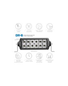 Double Row Light Bar: 6"