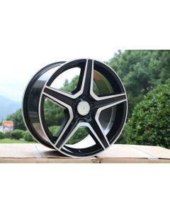 W814 278 Black Machined Face 17*8.0 ET35 5*112 CB66.6