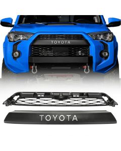 Fits 2014-2019 Toyota 4Runner TRD Pro Replica Style  Front Grill - ABS Unpainted with LED DRL Lights