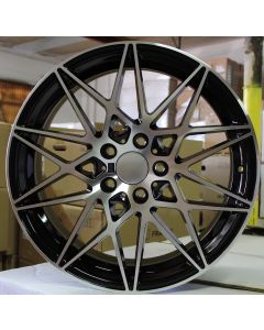 W709 Black Machined Face 19x8.5 ET35 5x120 CB72.6