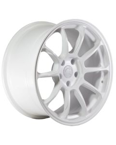 AodHan 18X9  AH06 5X100 +30 White Rims Aggressive Fits Impreza Golf Corolla Tc