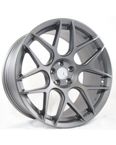 Aodhan Wheels LS002 Silver Machined MATTE BLACK GUNMETAL - PICK A SIZE