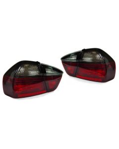 BMW E90 4D Blackline Style Red/Smoke 4Pcs DEPO Tail Lights