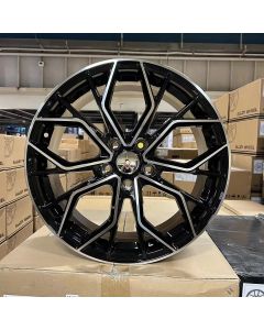 W1516 IVF-588 Flow Forming Black Machined Face 18x8.0 ET35 5x114.3 CB73.1