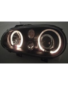 Golf 4 (IV) Projector Headlights with Angel Eyes