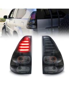 2003-2007 Lexus GX470 Red Clear Housing LED Tail Lights