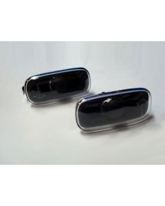 Audi A4 B6 Side Markers - Black W / Clear Lens